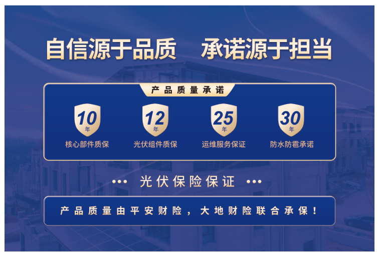 新型防水光伏直接取代屋顶，不打一滴胶，平生防水、美观大气，还能发电赢利！